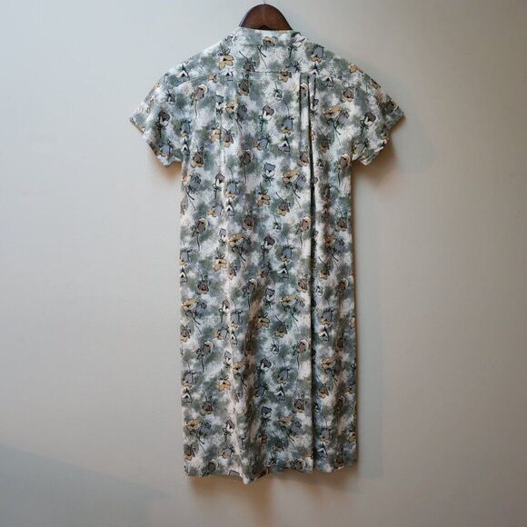 Vintage handmade floral button front dress / M - Picture 6 of 9